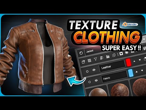 Видео: Как ЛЕГКО текстурировать одежду и запекать карты в Blender (полное руководство)