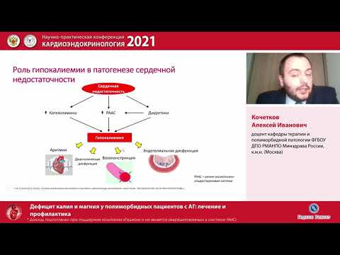 Видео: Кочетков А И    Дефицит калия и магния у полиморбидных пациентов с АГ лечение и профилактика