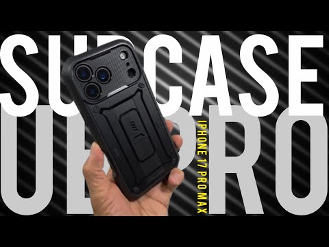 Видео: Обзор чехла SUPCASE UB PRO с подставкой для iPhone 17 Pro Max и снятие встроенной защитной пленки