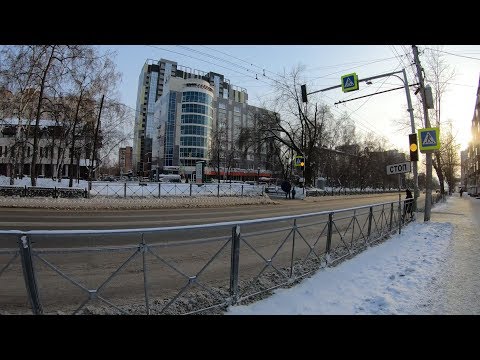 Видео: [4К] Новосибирск - Зимняя прогулка по улице Восход