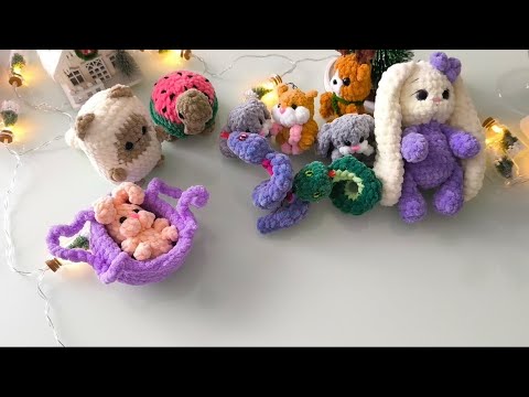 Видео: Готовые игрушки декабря ❄️ заказы ❄️ вяжу тапочки 🌟