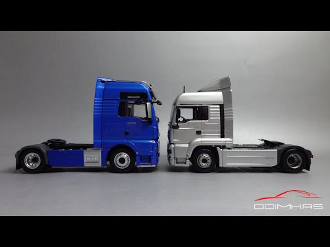 Видео: Седельные тягачи MAN | Minichamps vs IXO Models | Масштабные модели грузовых автомобилей 1:43