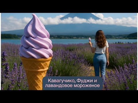 Видео: Fuji, увядающая лаванда у прохладного озера Кавагучико и прогулка по Ооищи парку. 富士山。河口湖。