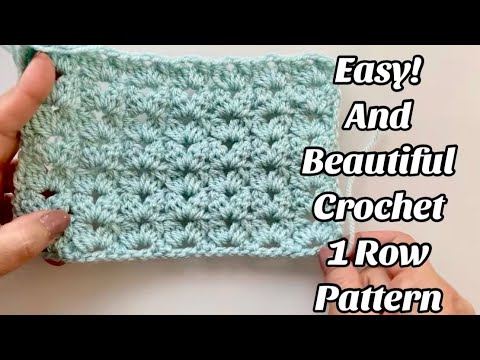 Видео: Узор крючком (всего 1 ряд)! Простое пошаговое руководство по вязанию пледов и не только — условия...