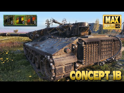 Видео: Концепт 1Б: До последнего снаряда на фьордах - World of Tanks