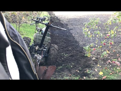 Видео: Продвигаюсь по мотоблоку в бік електро запуску і зробив таки пробну оранку 😱😱😱
