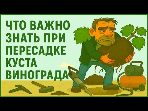 Видео: 🍇 Даже не пытайся без ЭТОГО ПЕРЕСАЖИВАТЬ КУСТЫ ВИНОГРАДА. Как формировать виноград после пересадки!