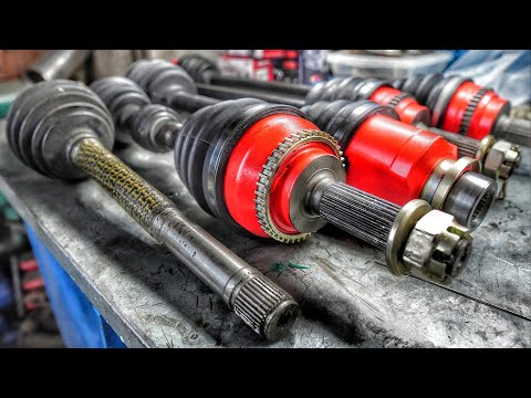 Видео: Привода из танковых торсионов | ПЕРЕБОРКА и реставрация приводов GALANT VR-4 для AWD свапа #STE 2.40