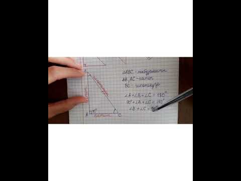 Видео: 7-сынып. Геометрия. 7.1.1.26. Тікбұрышты үшбұрыштың теңдігінің белгілеген есептер шығаруда қолдану.