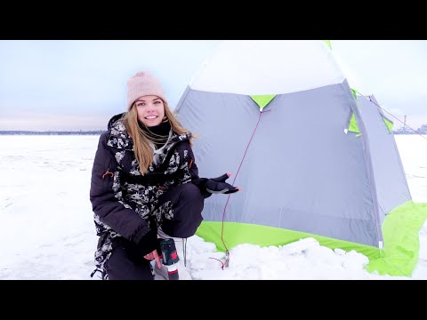 Видео: ИСКАЛА РЫБУ И НАШЛА! Новая палатка для зимней рыбалки. Ловлю подлещика на мормышку в глухозимье.