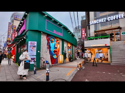 Видео: [4K] Прогулка по станции Силлим на станции Guro Digital Complex Сеул, Корея — рынок Кванак Синса