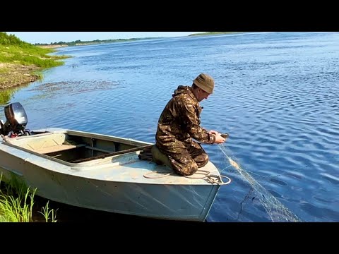 Видео: Рыбалка на сети. Ставим и проверяем.