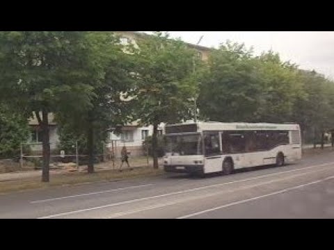 Видео: Автобус №8 (Новополоцк). Завод БВК - ДС Подкастельцы