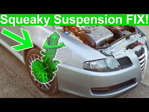 Видео: Исправление скрипучей и шумной подвески Alfa GT, 147, 159, 156, 166, Brera, Spider