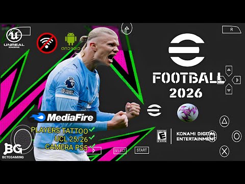 Видео: eFootball PES 2026 PPSSPP Android Offline PS5 Camera | Полное обновление Efootball 2026 PSP и Pla...
