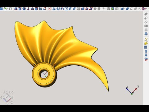 Видео: FreeCAD Часть 120. Пример создания модели. Верстак Curves