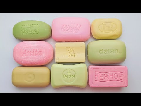 Видео: Cutting dry soap 🔪ASMR🧼  Резка мыла.