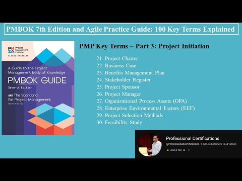 Видео: Объяснение ключевых терминов PMP7 – Часть 3: Инициирование проекта