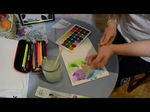 Видео: Мастер-класс для детей Кляксография