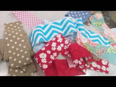 Видео: Обрезки ткани 3 способа быстро сшить квадрат 🔥 СОВЕТ НАЧИНАЮЩИМ #пэчворк #сделай сам