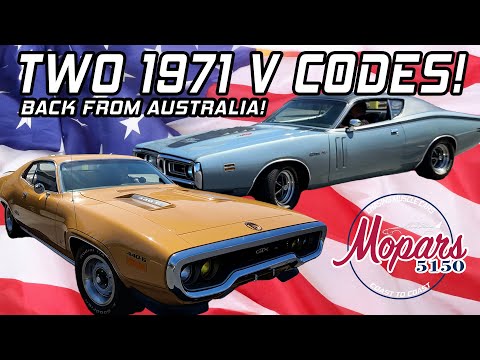 Видео: Из Австралии в Лонг-Бич! Редкая пара Mopar V-Code 1971 года прибывает в США