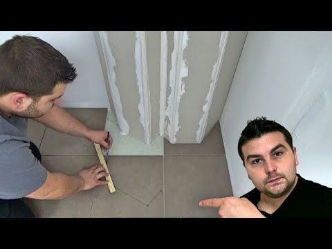 Видео: Как нарисовать и вырезать углы на плитке