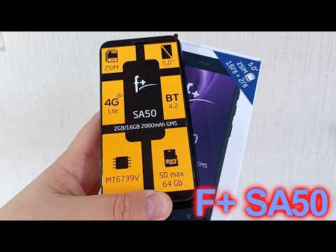 Видео: F+ SA50 Смартфон за 16 баксов