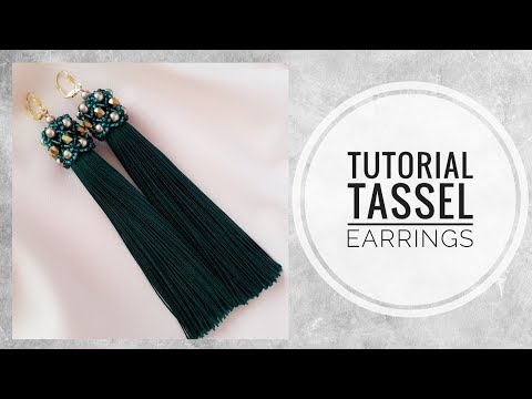 Видео: #МК - Серьги - кисти | Оплетка кисточки | #Tutorial - Earrings - brush