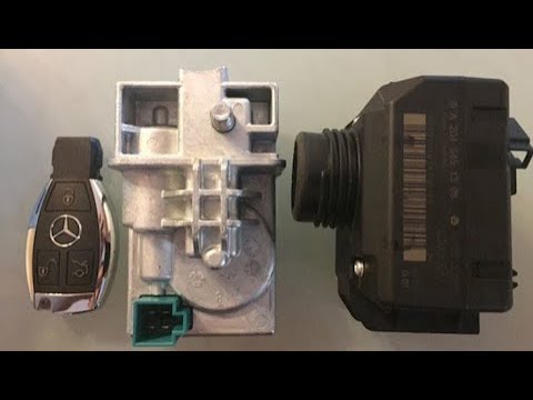 Видео: Ремонт блокиратора руля ELV mercedes W204 W212 W207 GLK