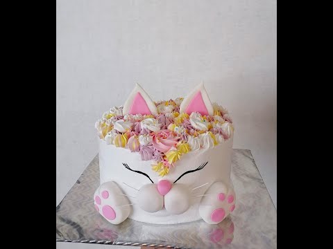 Видео: Торт,, Кошечка,, /Торт для девочки