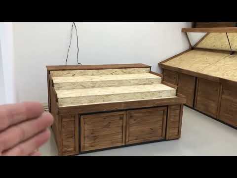 Видео: Изготовление на заказ витрин для овощных магазинов