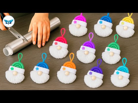 Видео: 10 штук за один вечер!😍Чудесные гномики из пряжи без вязания❄️Легко и быстро!