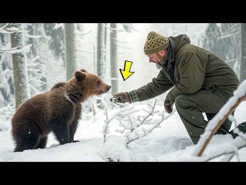 Видео: Лесник спас медвежонка от ГИБЕЛИ — вы НЕ ПОВЕРИТЕ, кто пришел за ним через 5 лет!
