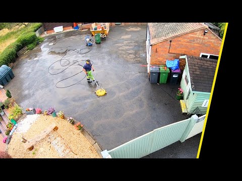 Видео: Мойка под давлением на асфальтированной дороге. Основные проблемы и способы их решения