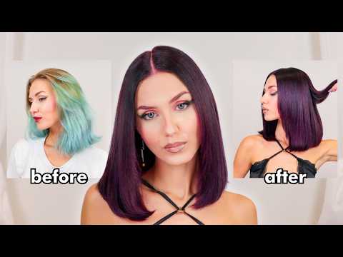 Видео: Крашу волосы в цвет ICE BURGUNDY