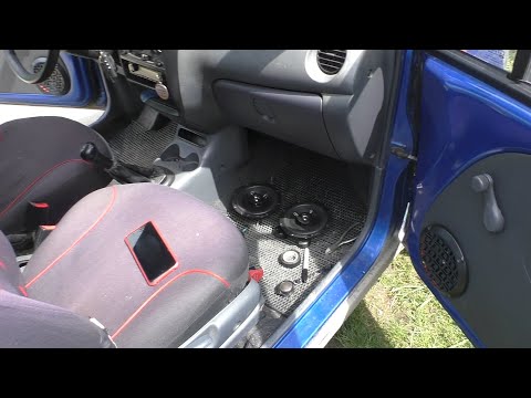 Видео: Установка автозвука на кортах  Gryphon Lite 165 V 2 и Raven Easy Install Neo Tweeter  в Дэо Матиз