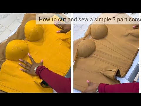 Видео: Сделай сам: как раскроить и сшить простой корсет из трех частей