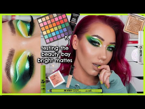 Видео: Дымчатый зеленый макияж | Палитра теней Beauty Bay Bright Mattes | makemeupmissa