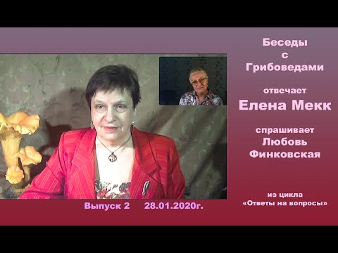 Видео: Беседы с Грибоведами.  Выпуск 2.  28 января 2020 года.