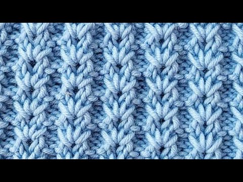 Видео: Чудесный фантазийный узор спицами. ЛЕГКО и быстро! Подробный мастер-класс для начинающих.