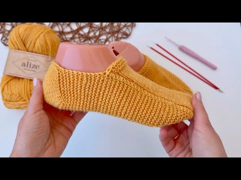Видео: ОЧЕНЬ ПРОСТЫЕ СЛЕДКИ на двух спицах БЕЗ ШВА! Мастер класс для начинающих knitting socks
