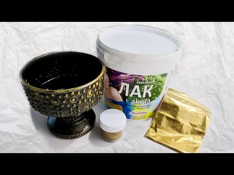 Видео: Эксперимент. Как самим приготовить акриловую краску под золото, серебро