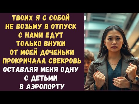 Видео: Твоих я с собой не возьму в отпуск с нами едут только внуки от моей доченьки прокричала свекровь