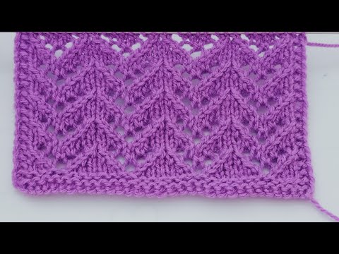 Видео: Один из самых лёгких ажурных узоров спицами.