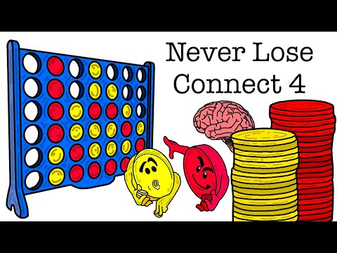 Видео: Как выигрывать в Connect 4 каждый раз