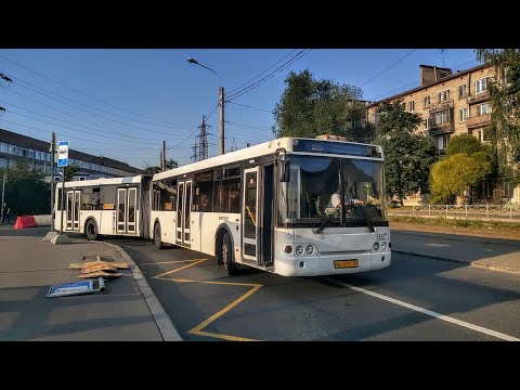 Видео: Автобус, маршрут №210 ЛиАЗ-6213.20 б.5512 (инф. Виктор Трещёв) (27.08.2022) Санкт-Петербург/Петергоф