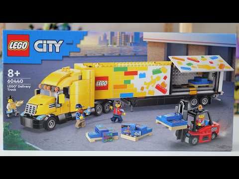 Видео: LEGO City 60440 Грузовик доставки LEGO – Обзор скоростной сборки LEGO