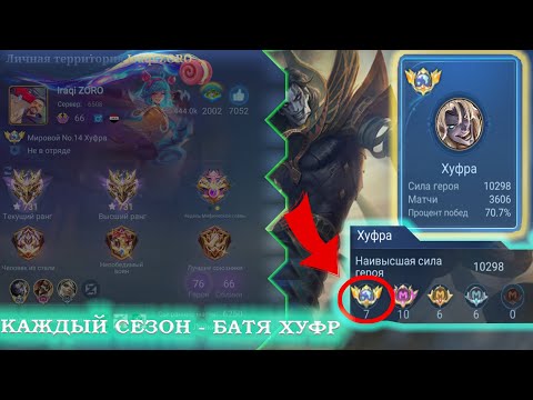 Видео: КАК ИГРАЕТ ТОП 1 МИРА ХУФРА (2024) - MOBILE LEGENDS: BANG BANG #mlbb #mobilelegends #хуфра