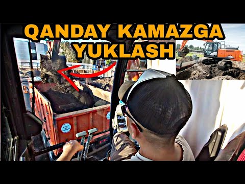 Видео: Экскаватор гусеничный Кандай камазга юклаш #лайкбосинг #тезкор #рек #экскаватор #урганиш #urganish