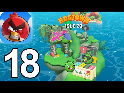 Видео: Angry Birds Bounce — видео-прохождение игры HOGTOWN Isle 21, часть 18 (iOS)